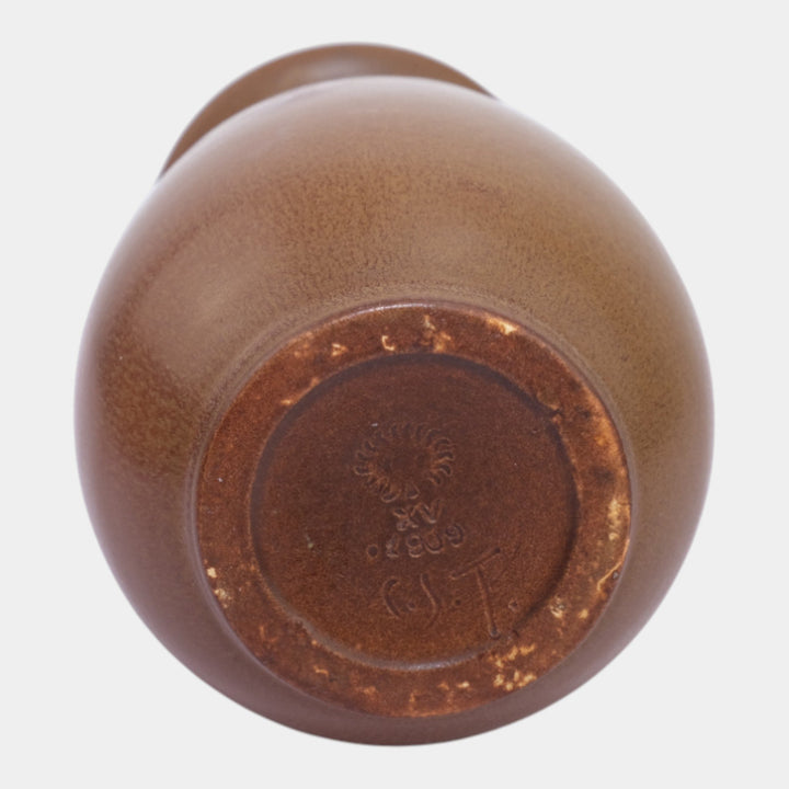 Rookwood 1915 Vintage Arts And Crafts Pottery Brown Ceramic Vase 1909 Todd