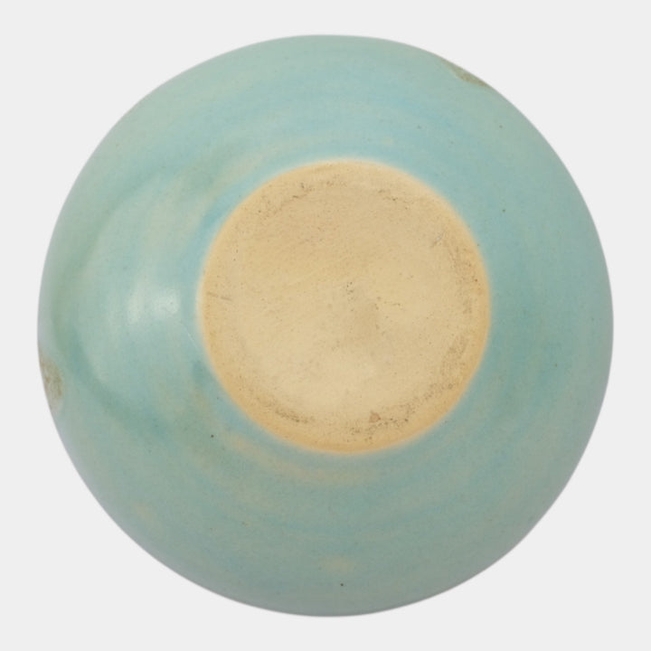 Roseville Imperial II Blue 1930 Vintage Art Deco Pottery Vase 466-4 - Just Art Pottery