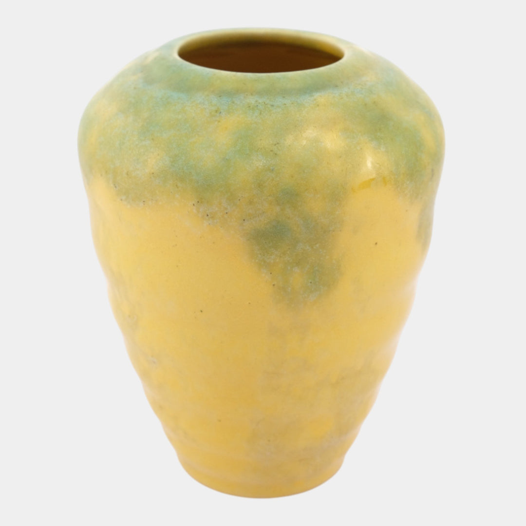 Roseville Imperial II Yellow 1930 Vintage Art Deco Pottery Vase 467-5 - Just Art Pottery