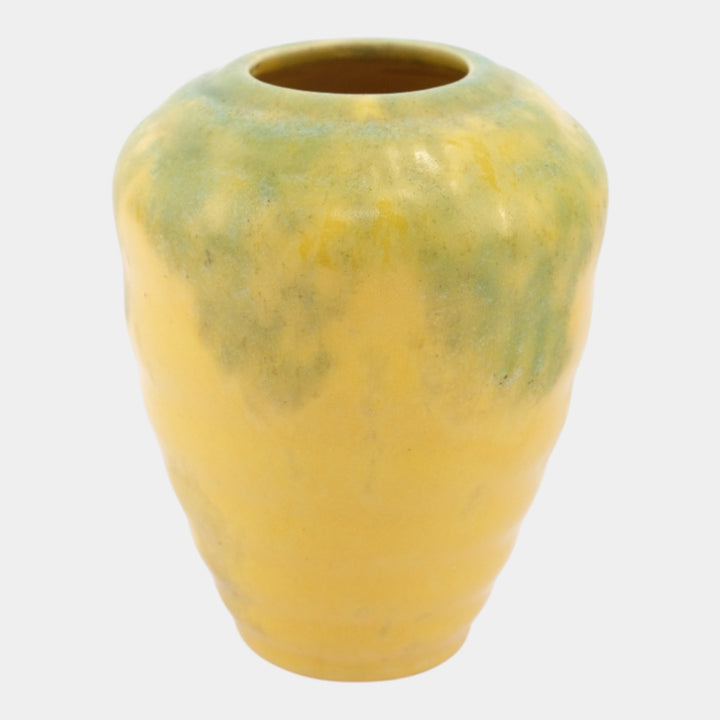Roseville Imperial II Yellow 1930 Vintage Art Deco Pottery Vase 467-5 - Just Art Pottery