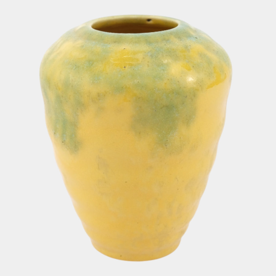Roseville Imperial II Yellow 1930 Vintage Art Deco Pottery Vase 467-5 - Just Art Pottery