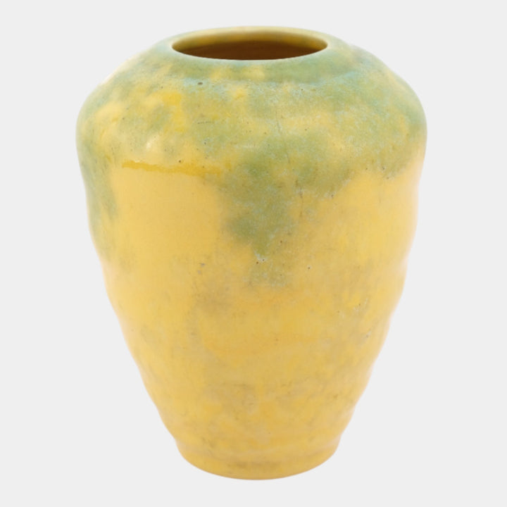Roseville Imperial II Yellow 1930 Vintage Art Deco Pottery Vase 467-5 - Just Art Pottery