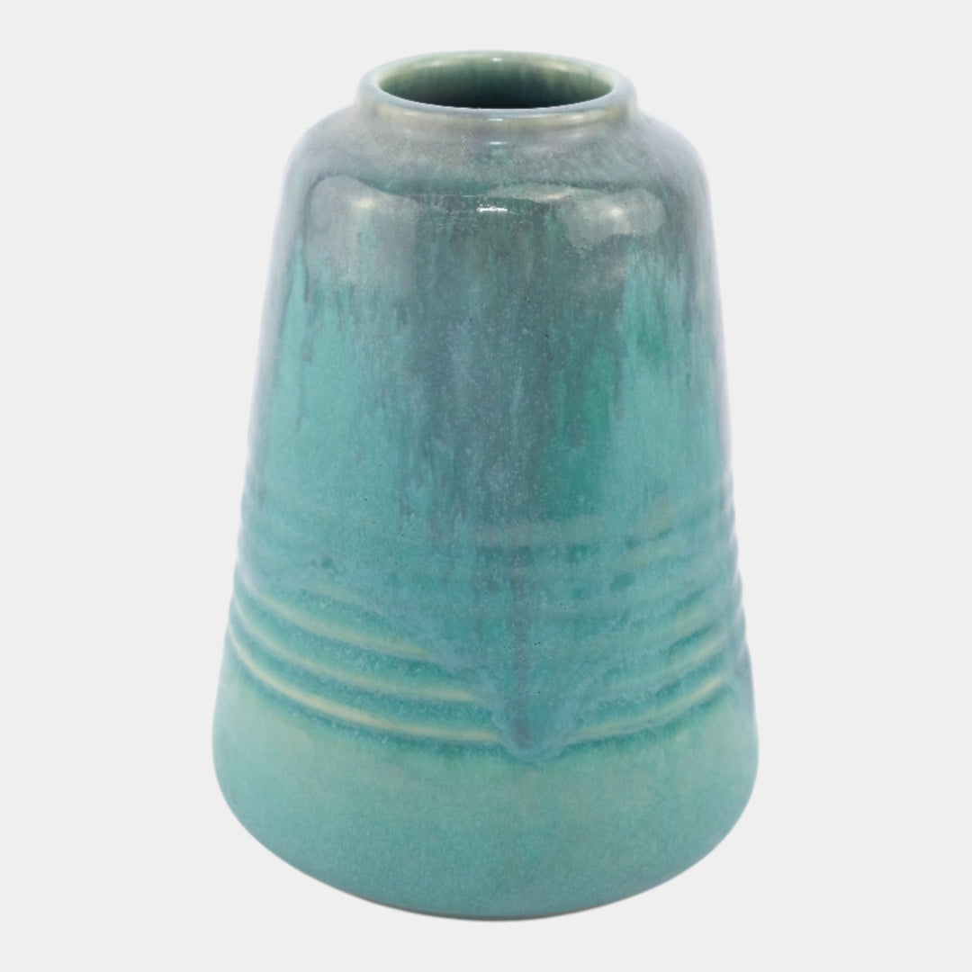 Roseville Imperial II Blue 1930 Vintage Art Deco Pottery Vase 468-5 - Just Art Pottery