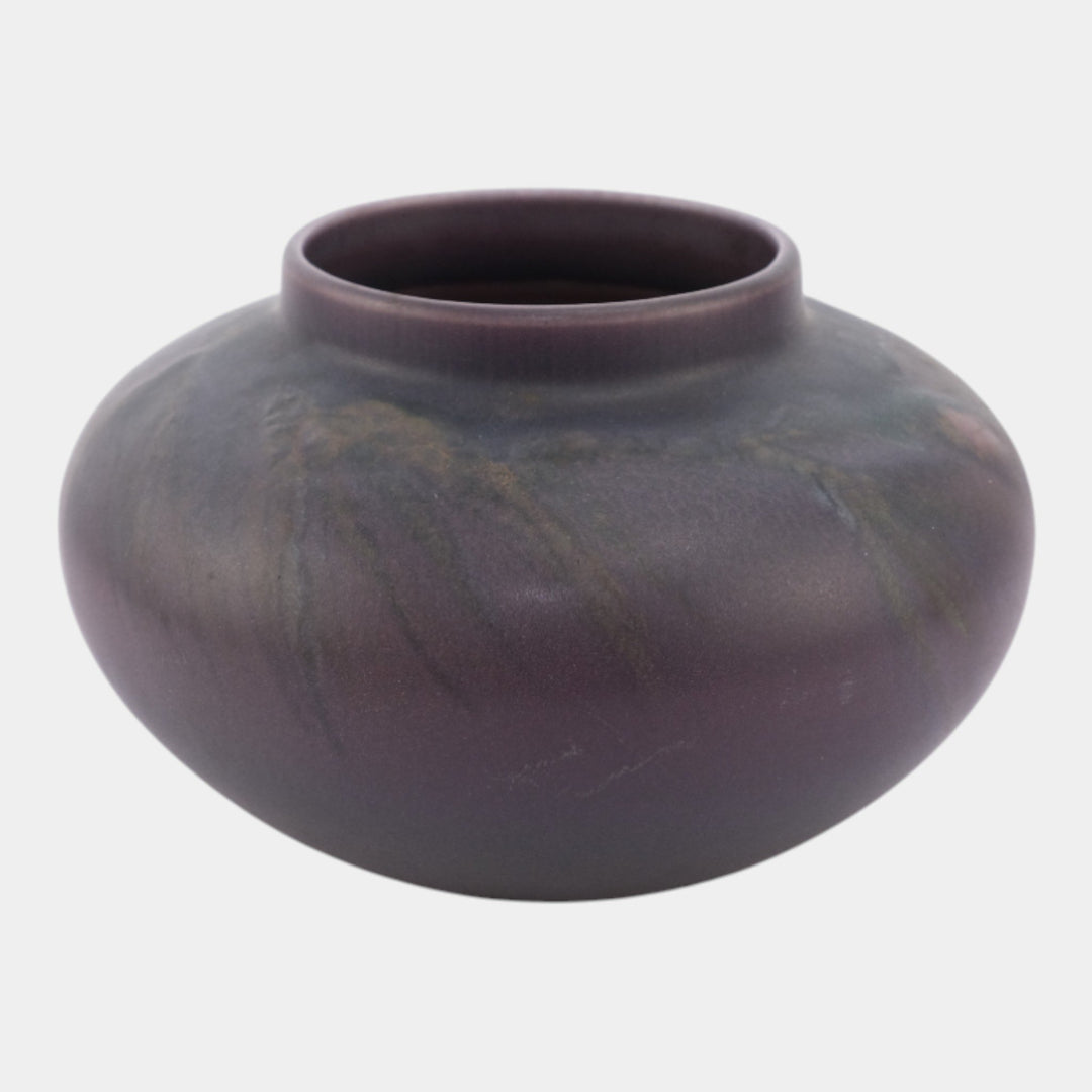 Rookwood 1922 Vintage Art Pottery Purple Vellum Floral Vase 1929 Lincoln - Just Art Pottery