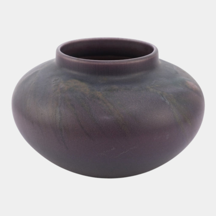 Rookwood 1922 Vintage Art Pottery Purple Vellum Floral Vase 1929 Lincoln - Just Art Pottery