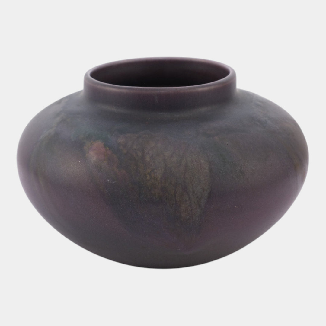 Rookwood 1922 Vintage Art Pottery Purple Vellum Floral Vase 1929 Lincoln - Just Art Pottery