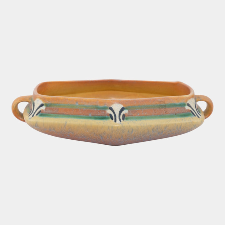 Roseville Montacello Tan 1931 Vintage Art Deco Pottery Ceramic Bowl 225-9