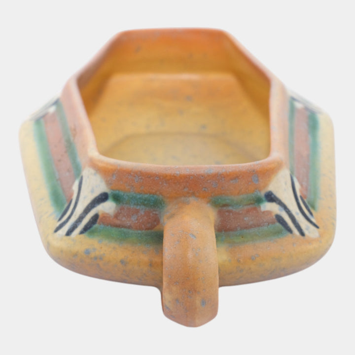 Roseville Montacello Tan 1931 Vintage Art Deco Pottery Ceramic Bowl 225-9