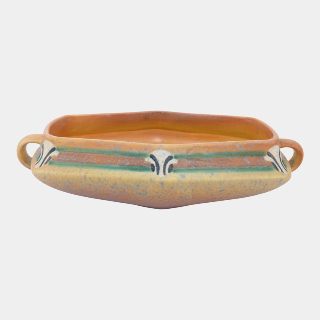 Roseville Montacello Tan 1931 Vintage Art Deco Pottery Ceramic Bowl 225-9