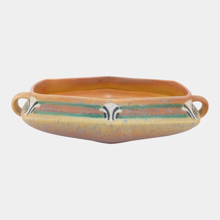 Roseville Montacello Tan 1931 Vintage Art Deco Pottery Ceramic Bowl 225-9