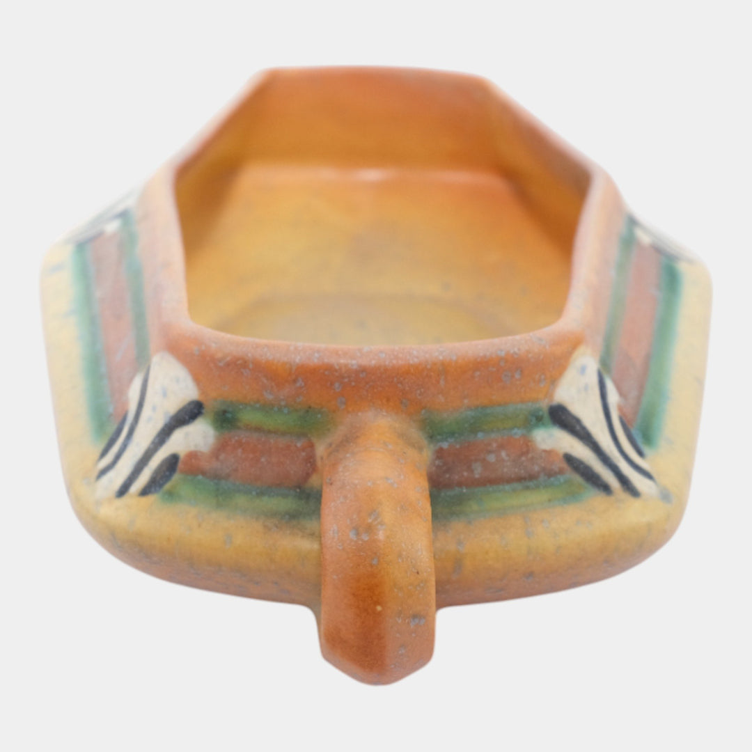 Roseville Montacello Tan 1931 Vintage Art Deco Pottery Ceramic Bowl 225-9