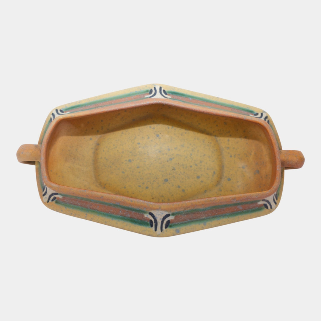 Roseville Montacello Tan 1931 Vintage Art Deco Pottery Ceramic Bowl 225-9