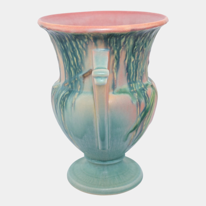 Roseville Moss Pink 1936 Vintage Art Deco Pottery Ceramic Vase 779-8