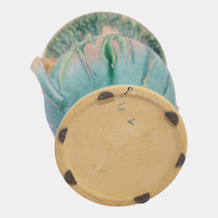 Roseville Moss Pink 1936 Vintage Art Deco Pottery Ceramic Vase 779-8