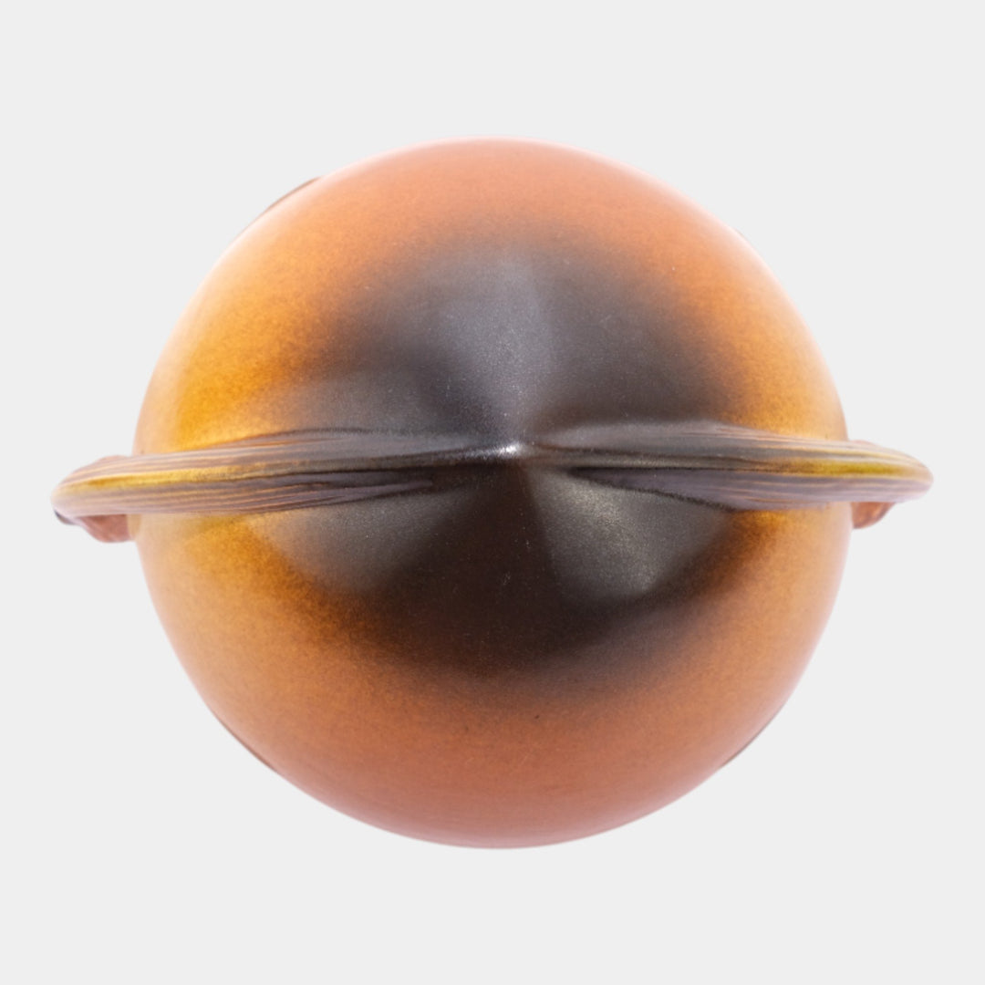 Roseville Pine Cone Brown 1935 Vintage Art Pottery Hanging Basket Planter 351