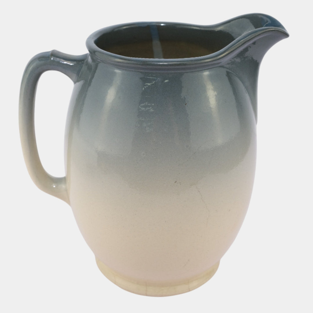 Weller Eocean 1898-1918 Antique Art Pottery Hand Painted Stork Ceramic Pitcher