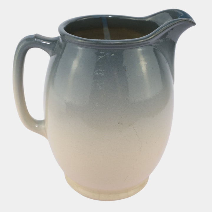 Weller Eocean 1898-1918 Antique Art Pottery Hand Painted Stork Ceramic Pitcher