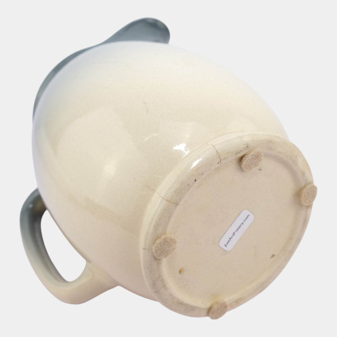 Weller Eocean 1898-1918 Antique Art Pottery Hand Painted Stork Ceramic Pitcher