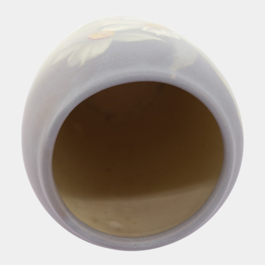 Weller Hudson 1920s Vintage Art Pottery Hand Painted Daffodil Vase