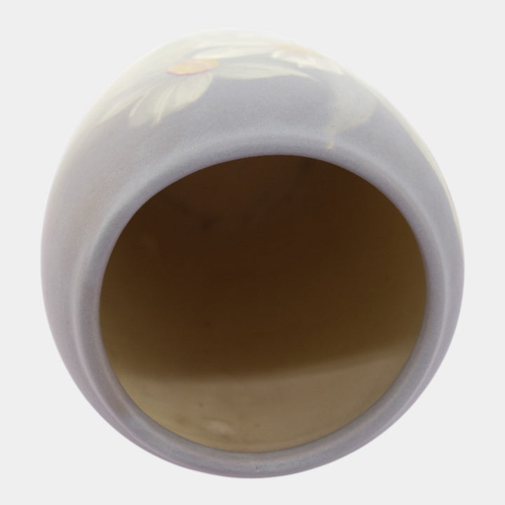 Weller Hudson 1920s Vintage Art Pottery Hand Painted Daffodil Vase