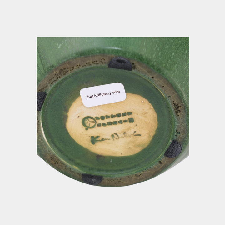 Ephraim Faience Hand Made Pottery Matte Green Breath Of Spring Ceramic Vase