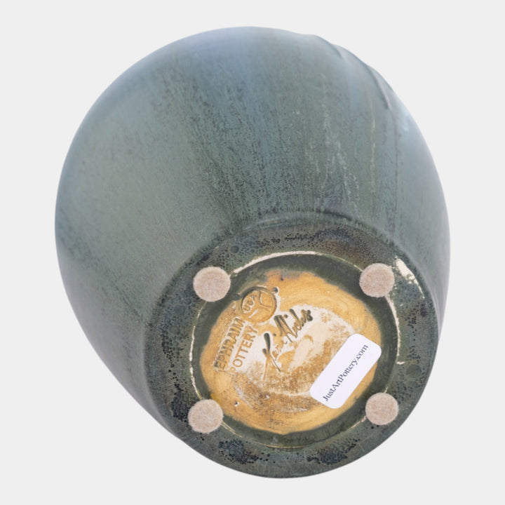 Ephraim Faience 2004 Hand Made Pottery Northern Lights Caribou Vase 405