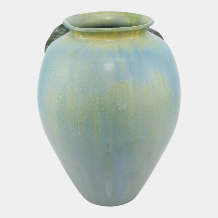 Jesse Wolf Studio Hand Made Art Pottery Golden Finch Vase