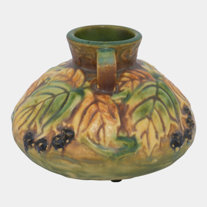 Roseville Blackberry Green 1932 Vintage Art Pottery Ceramic Vase 568-4