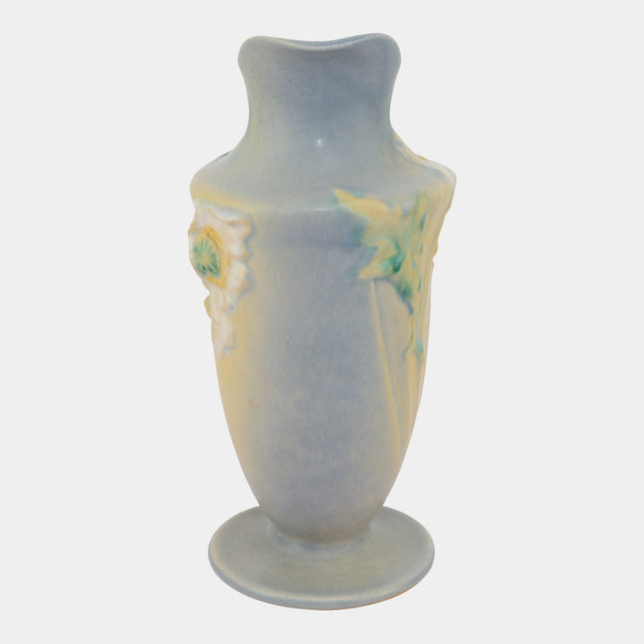 Roseville Poppy 1938 Vintage Art Deco Gray Pottery Ceramic Ewer 876-10