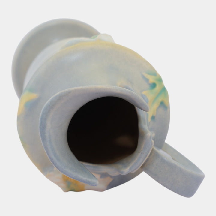 Roseville Poppy 1938 Vintage Art Deco Gray Pottery Ceramic Ewer 876-10