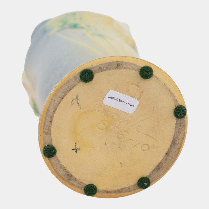 Roseville Poppy 1938 Vintage Art Deco Gray Pottery Ceramic Ewer 876-10