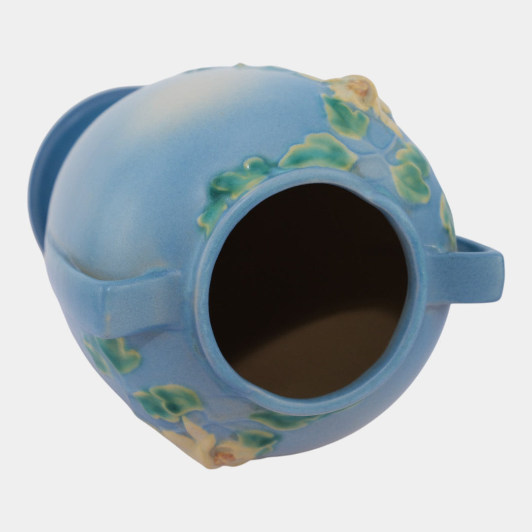 Roseville Columbine Blue 1941 Mid Century Modern Art Pottery Ceramic Vase 23-10