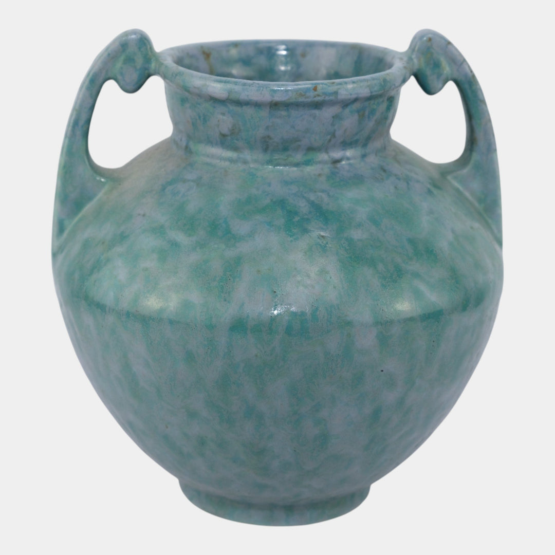 Roseville Carnelian II Blue Vintage Arts and Crafts Pottery Ceramic Vase 319-9 - Just Art Pottery