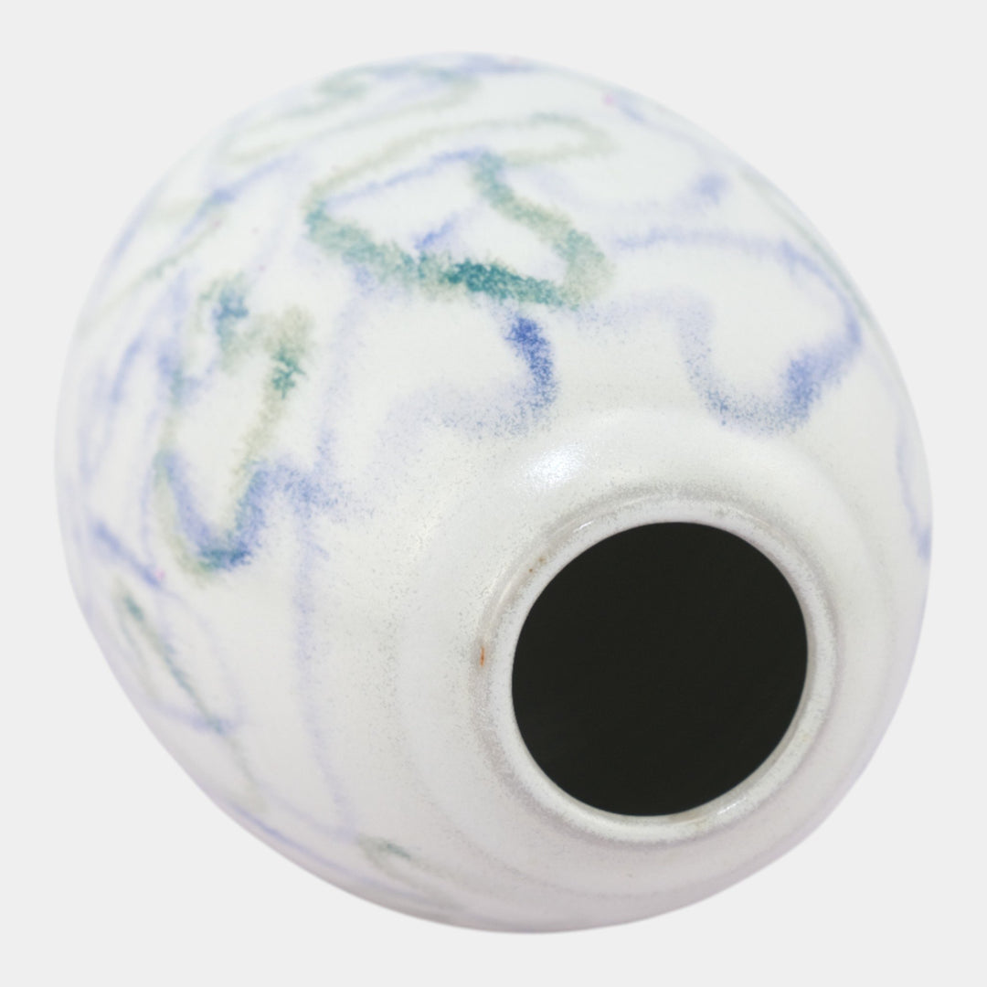 Door Studio 2010 Atomic Pottery Abstract Design Art Deco White Vase