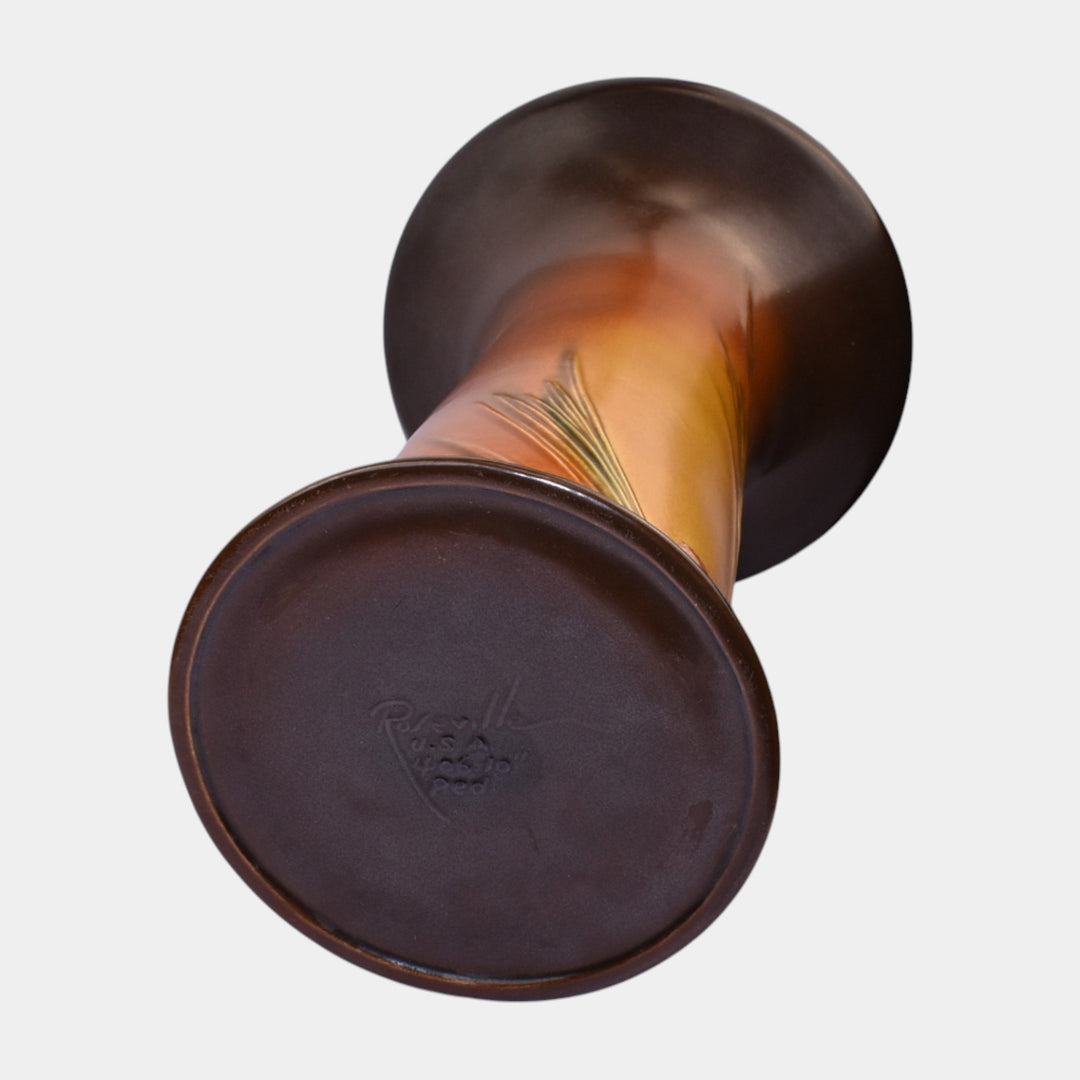 Roseville Pine Cone Brown 1953 Vintage Art Pottery Jardiniere Pedestal 403-10