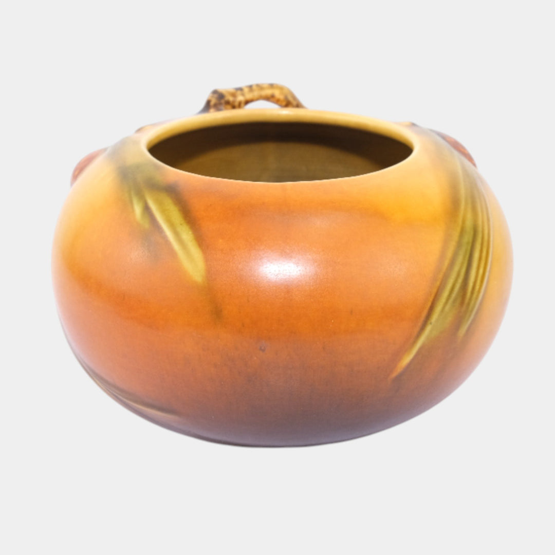 Roseville Pine Cone Brown 1936 Vintage Art Pottery Bowl 278-4