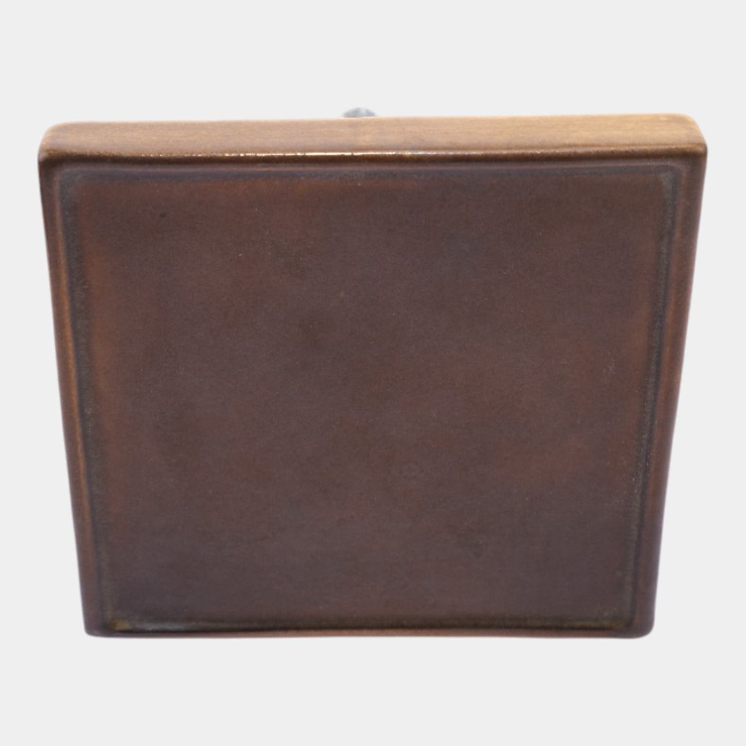 Roseville Pine Cone Brown 1936 Vintage Art Deco Pottery Ceramic Wall Shelf 1