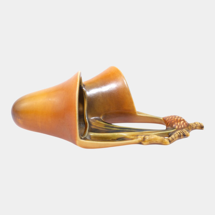 Roseville Pine Cone Brown 1936 Vintage Art Pottery Ceramic Wall Pocket 1273-8