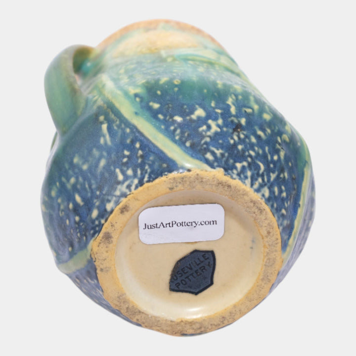 Roseville Sunflower 1930 Vintage Art Pottery Handled Flower Vase