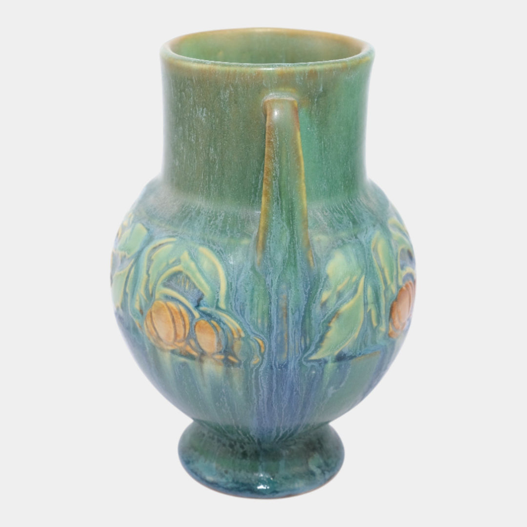 Roseville Baneda Green 1932 Vintage Arts And Crafts Pottery Ceramic Vase 589-6