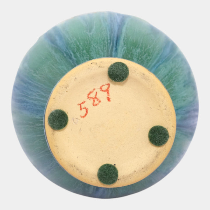 Roseville Baneda Green 1932 Vintage Arts And Crafts Pottery Ceramic Vase 589-6