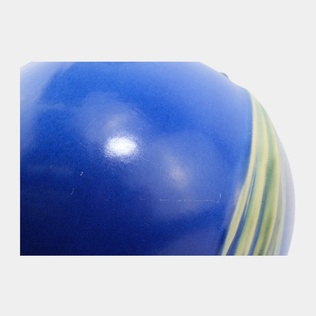 Roseville Pine Cone Blue Vintage Art Pottery Ceramic Pitcher 1321