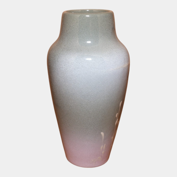 Owens Lotus 1906 Vintage Art Pottery Hand Painted Ceramic Fish Vase Chilcote