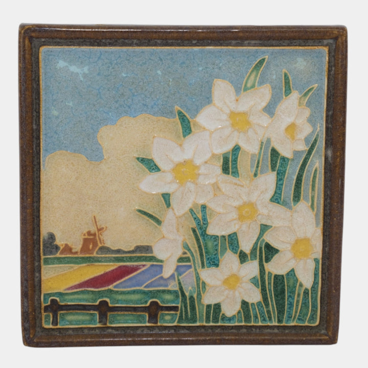 Delft De Porceleyne Fles Holland Pottery Daffodils Scenic Tulip Cloisonne Tile