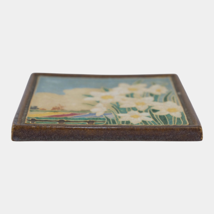 Delft De Porceleyne Fles Holland Pottery Daffodils Scenic Tulip Cloisonne Tile