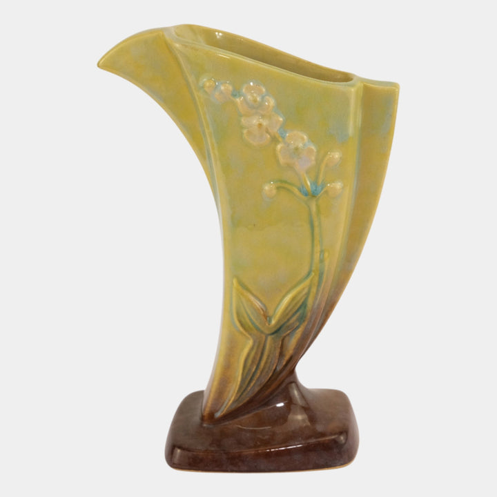 Roseville Wincraft Green 1948 Vintage Art Deco Pottery Ceramic Flower Vase 273-8