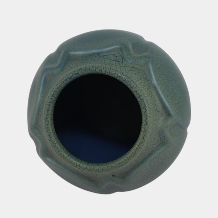 Rookwood Vintage 1921 Arts And Crafts Pottery Blue Ceramic Vase 2089