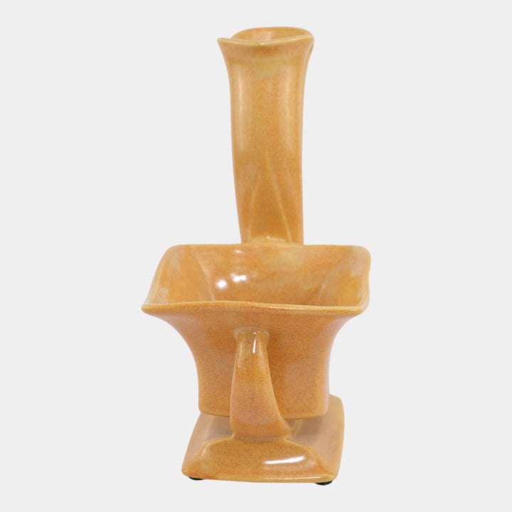 Roseville Capri Orange 1954 Mid Century Modern Pottery Ceramic Planter 572-8