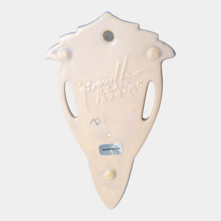 Roseville Foxglove Blue 1942 Vintage Art Pottery Ceramic Wall Pocket 1292-8