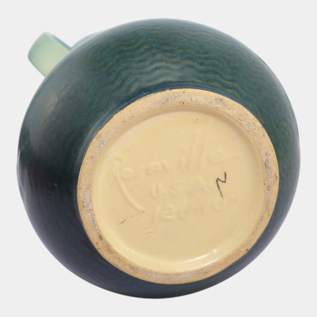 Roseville Freesia Green 1945 Vintage Mid Century Modern Art Pottery Vase 126-10